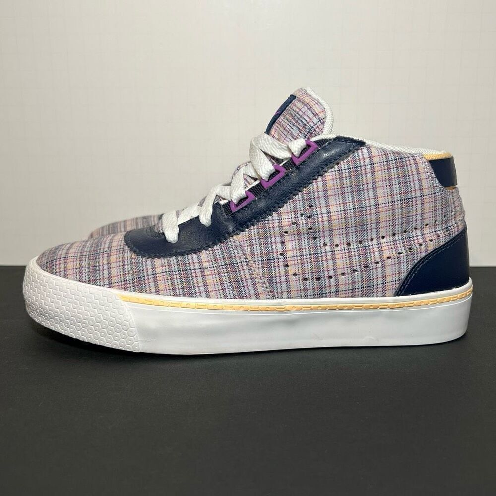 Womens *RARE* NIKE Hachi Textile Purple Plaid Casual Lace Up Sneakers / Size 6 - Picture 3 of 8